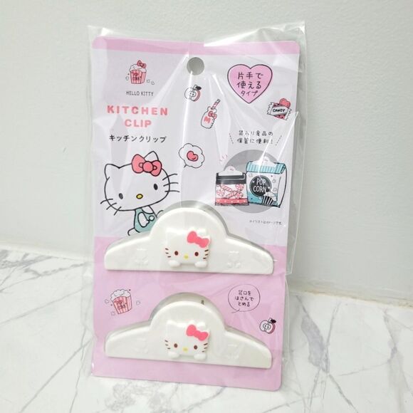 Brand New Japan Sanrio Hello Kitty Kitchen/Bag Clips - Picture 1 of 5